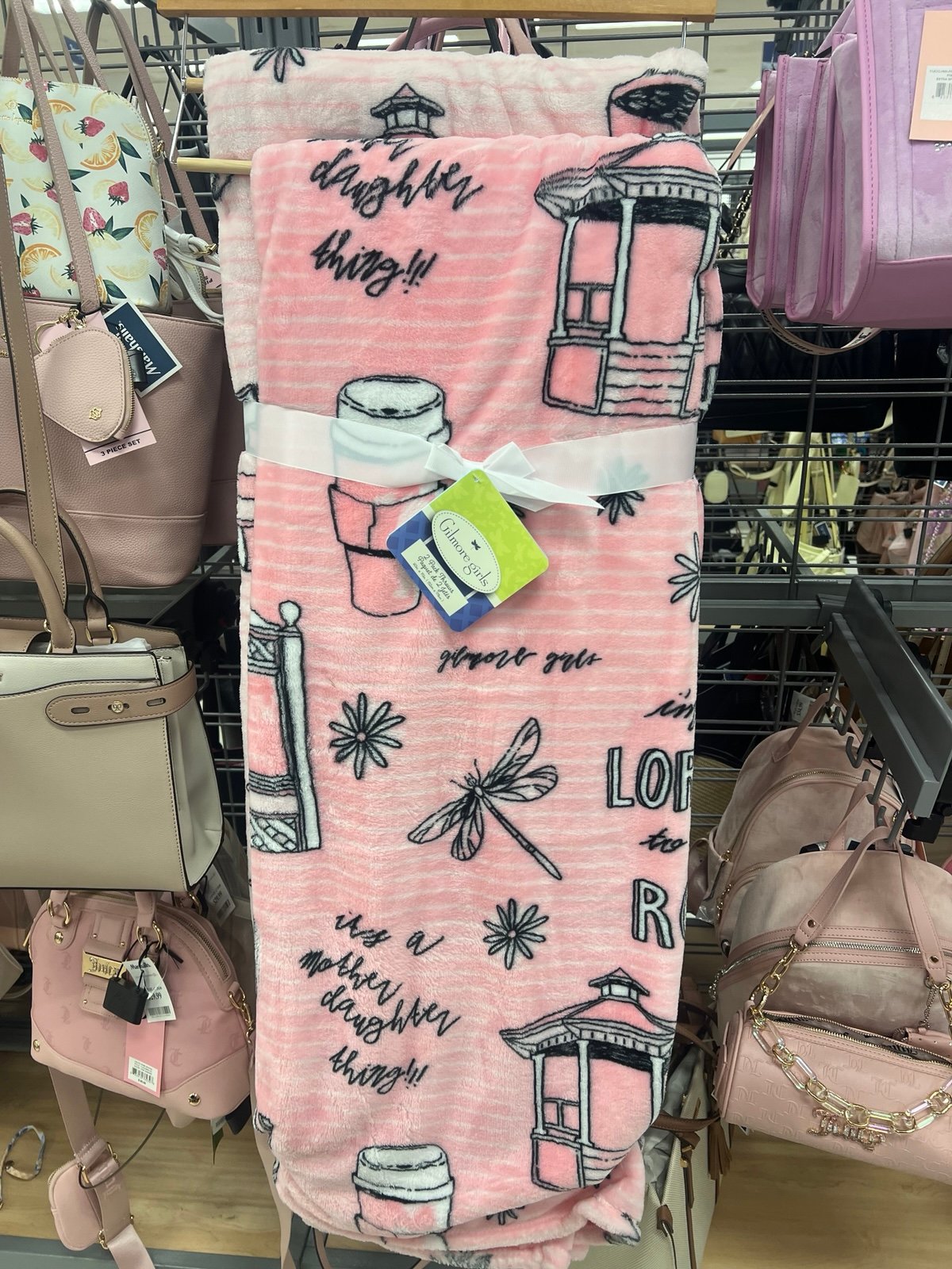 Gilmore Girls 2 Pack Blankets PINK 60” x 70”