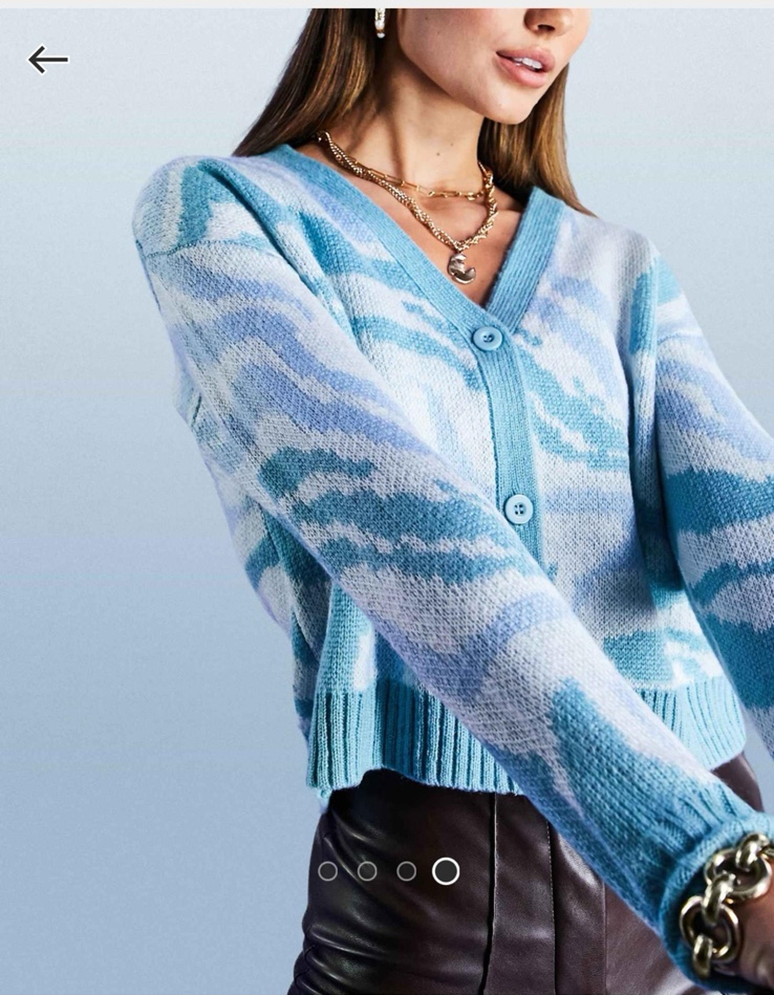 Blue Swirl Cardigan