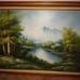 Criss Canning lake house with mountain oil painting. Beautiful peace.36inx24inch