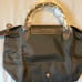 longchamp le pliage club small top handle bag gunmetal