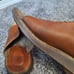 Vintage Dr Martens womens 7 brown leather chunky slide sandals y2k 90s