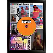 Frank Ocean 'Blonde' - Framed CD Poster, R&B and Neo Soul Masterpiece