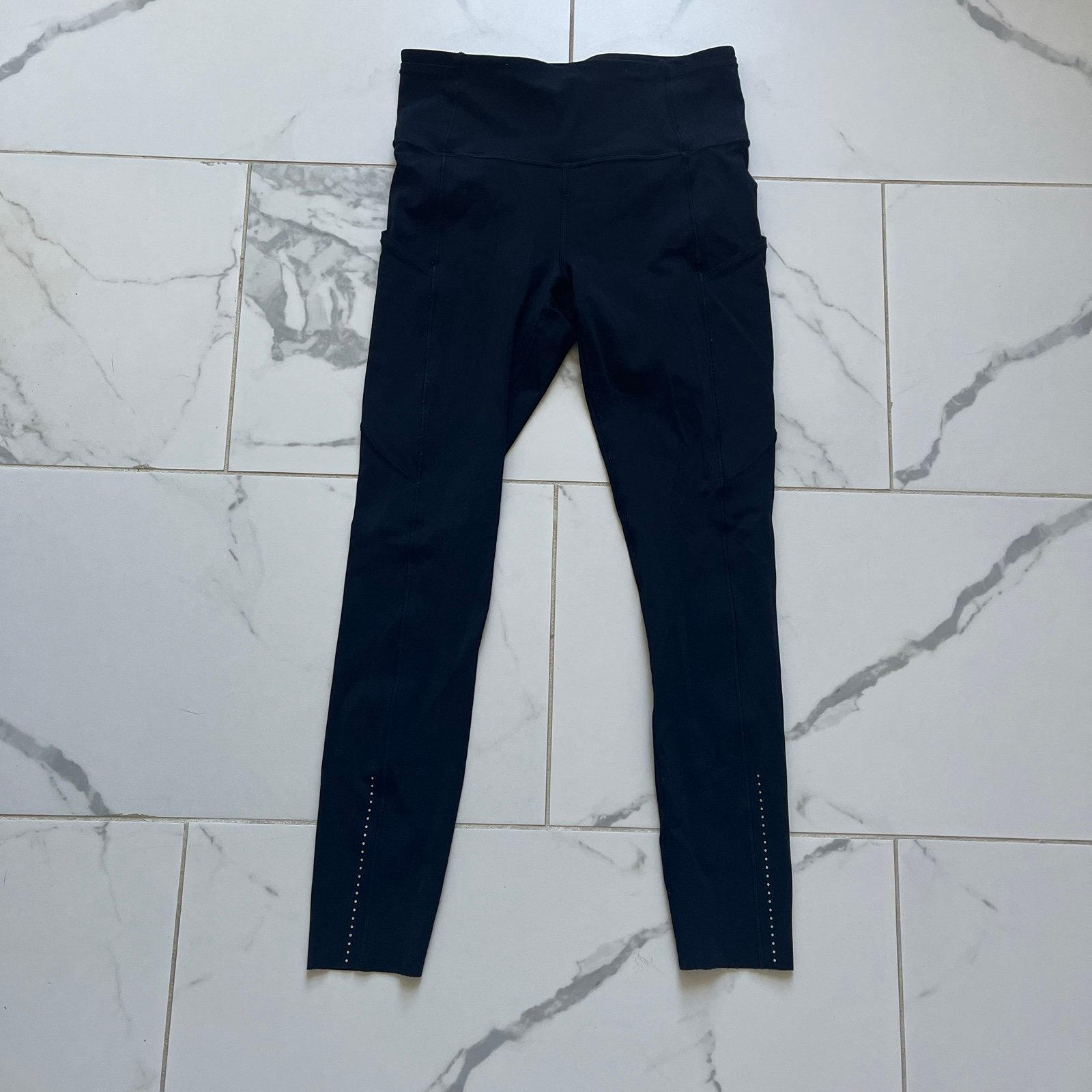 Lululemon fast + free 7/8 length legging black 6