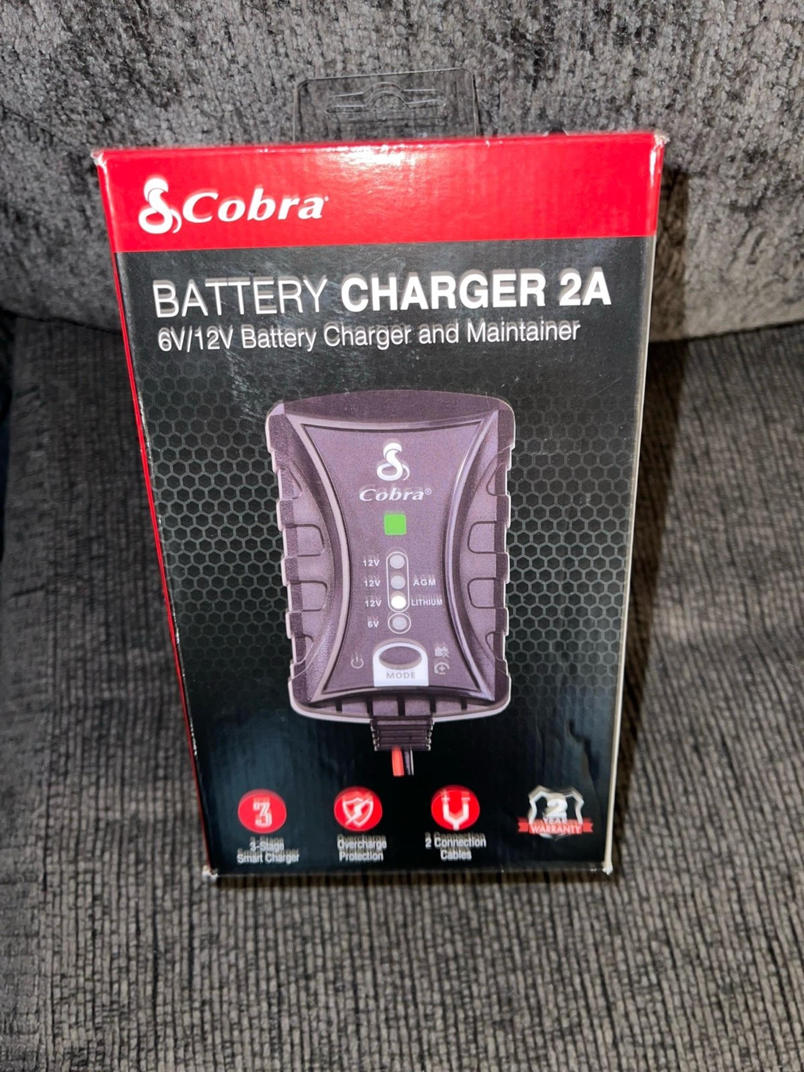 Cobra Battery Charger and Maintainer Tender 6V/12V NEW