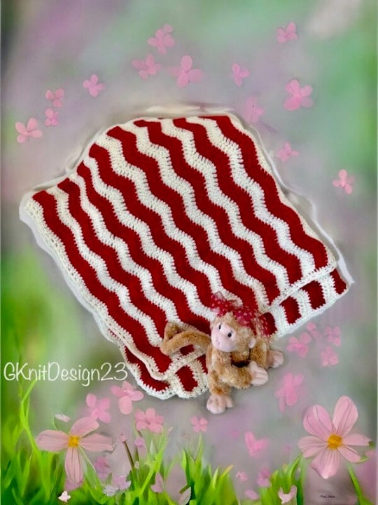 Handmade baby blanket, throw, wrap