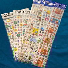 Kawaii 3D Sticker Sheets