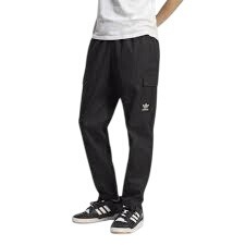 Adidas Men's Woven Cargo Pants Black White Size M NEW WITH TAGS!