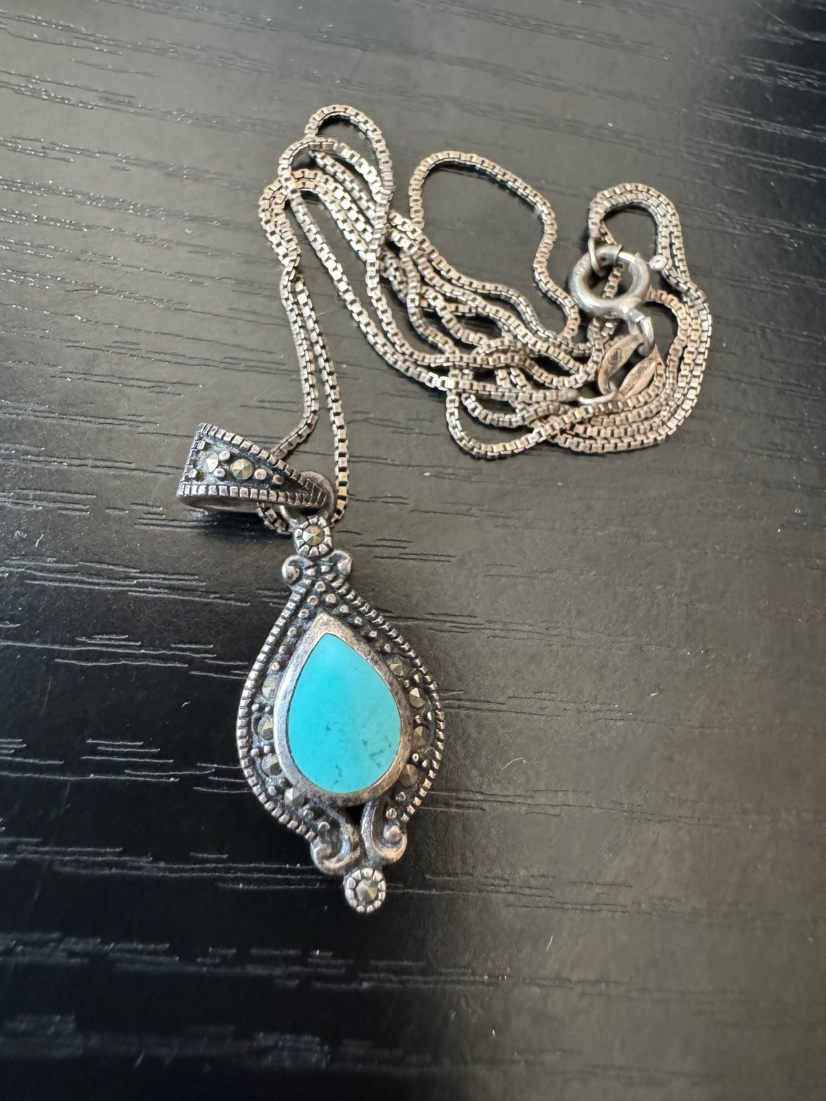Turquoise sterling Necklace
