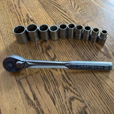 Craftsman 1/2 socket set & ratchet US