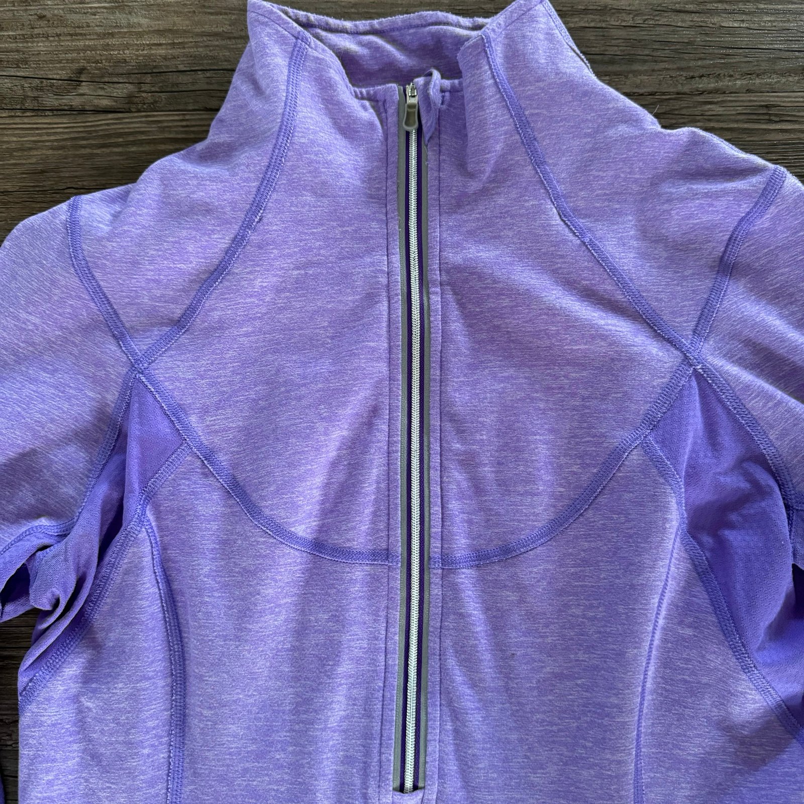 Lululemon Half Zip Pullover Ribbon Sleeve Detail Size 10