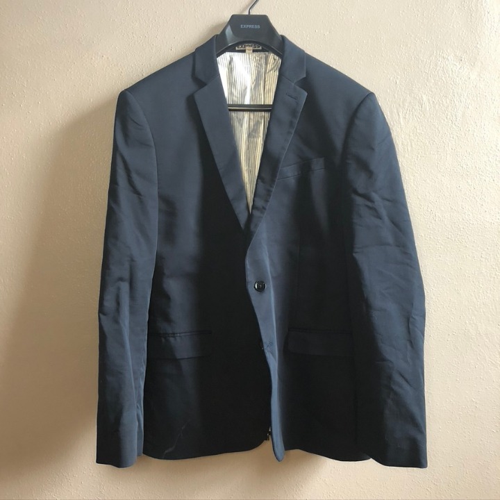 Navy Blazer/Sport Coat From Express