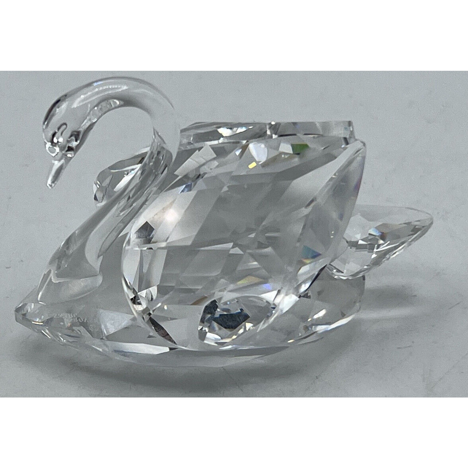Swarovski Swan Co. Logo Crystal Large Reflects Light Box