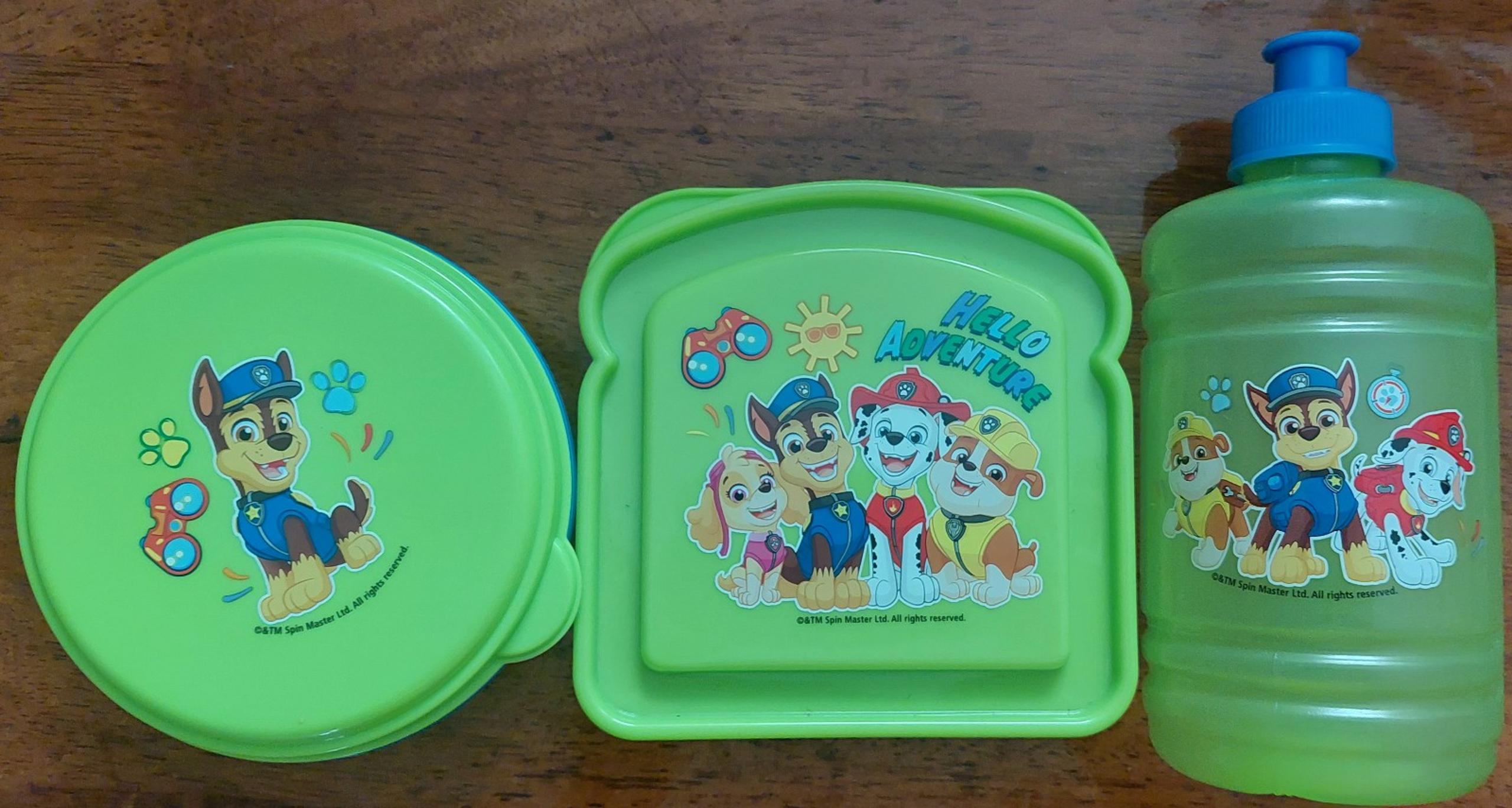 Kids Paw Patrol Food Containers. 3 Pieces - Custom Variety Pack