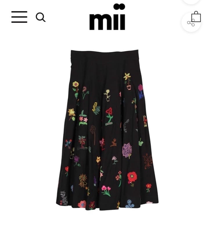 MII: THE WALTZ SKIRT - JARDIN MII midi Skirt size M