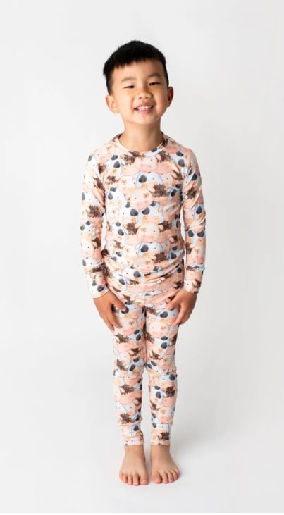 Size 7/8 Bums & Roses NIB long sleeve pant set