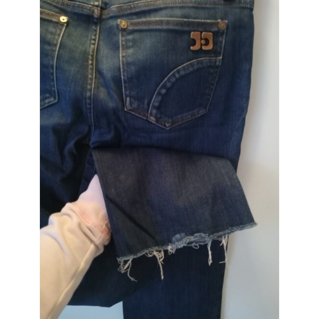 Joe's Honey 28W Blue Denim Jeans Slim Stretch Pants Original Straight Button