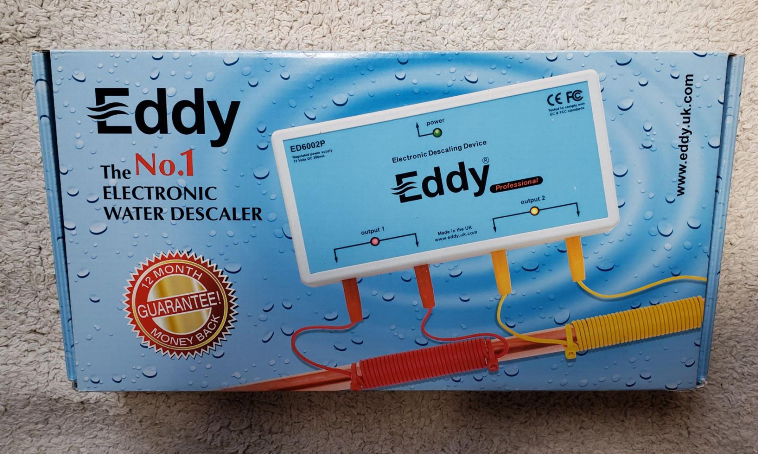 Eddy water descaler