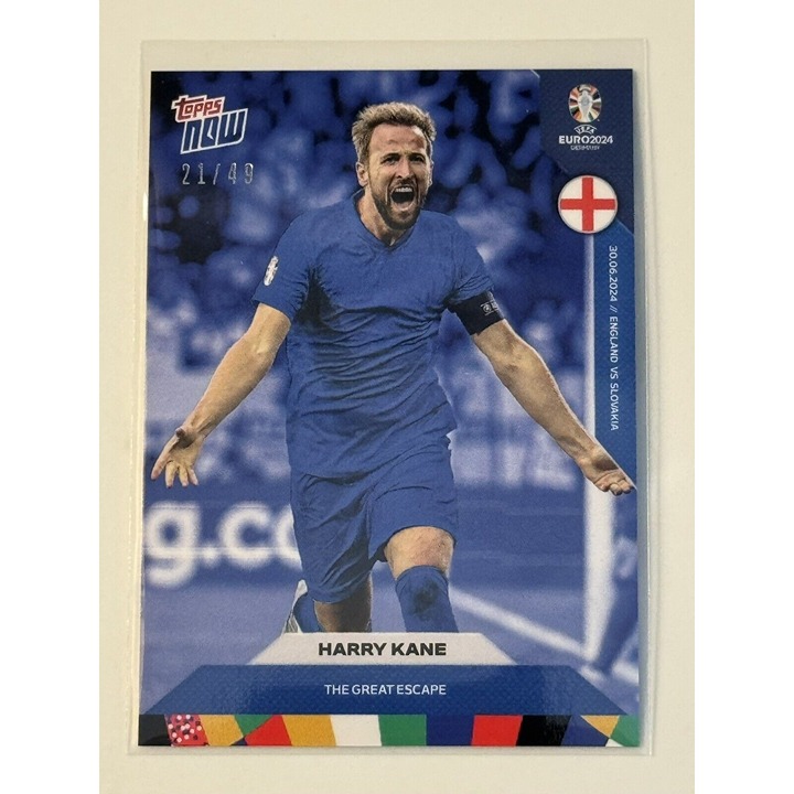 21/49* Harry Kane The Great Escape EURO 2024 TOPPS NOW Card 36 England - PR: 533