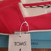 New Toms size 9 red