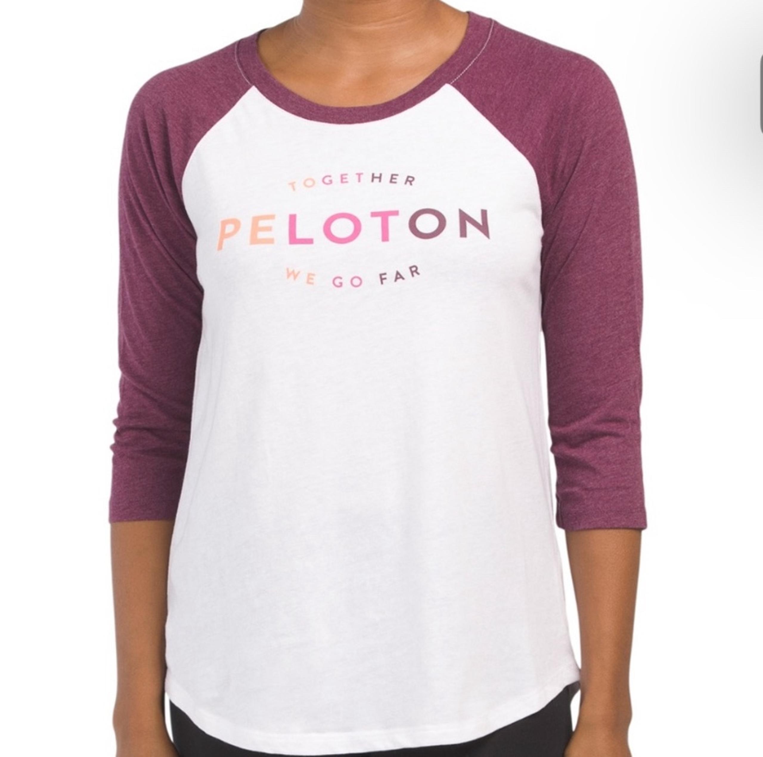 Peloton Women’s Raglan Baseball Tee New with Tag