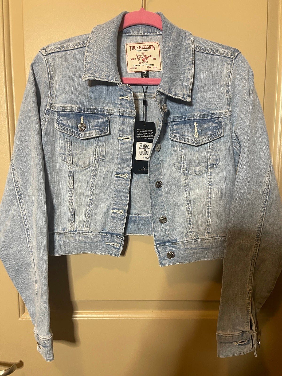 True Religion Fit Trucker Jacket denim XS retail 159