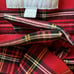 Antonio Melanie Plaid Red Trousers with Belt