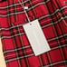 Antonio Melanie Plaid Red Trousers with Belt