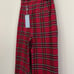 Antonio Melanie Plaid Red Trousers with Belt