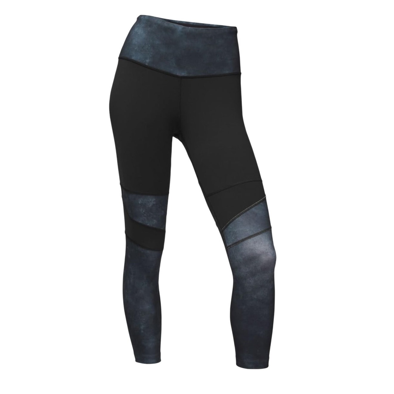 THE NORTH FACE Flash-Dry Crop Leggings Women S Grey/Black Athletic Sporty Travel