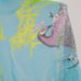 Chiffon Peacock Shawl Wrap Womens O/S Blue Boho Resort Wear Transitional Coastal