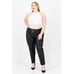 Anne Klein Womens Faux Leather Pants 3x Black High Rise Ankle NWT