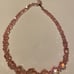 Necklace Aurora Borealis pink crystal necklace
