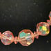 Necklace Aurora Borealis pink crystal necklace
