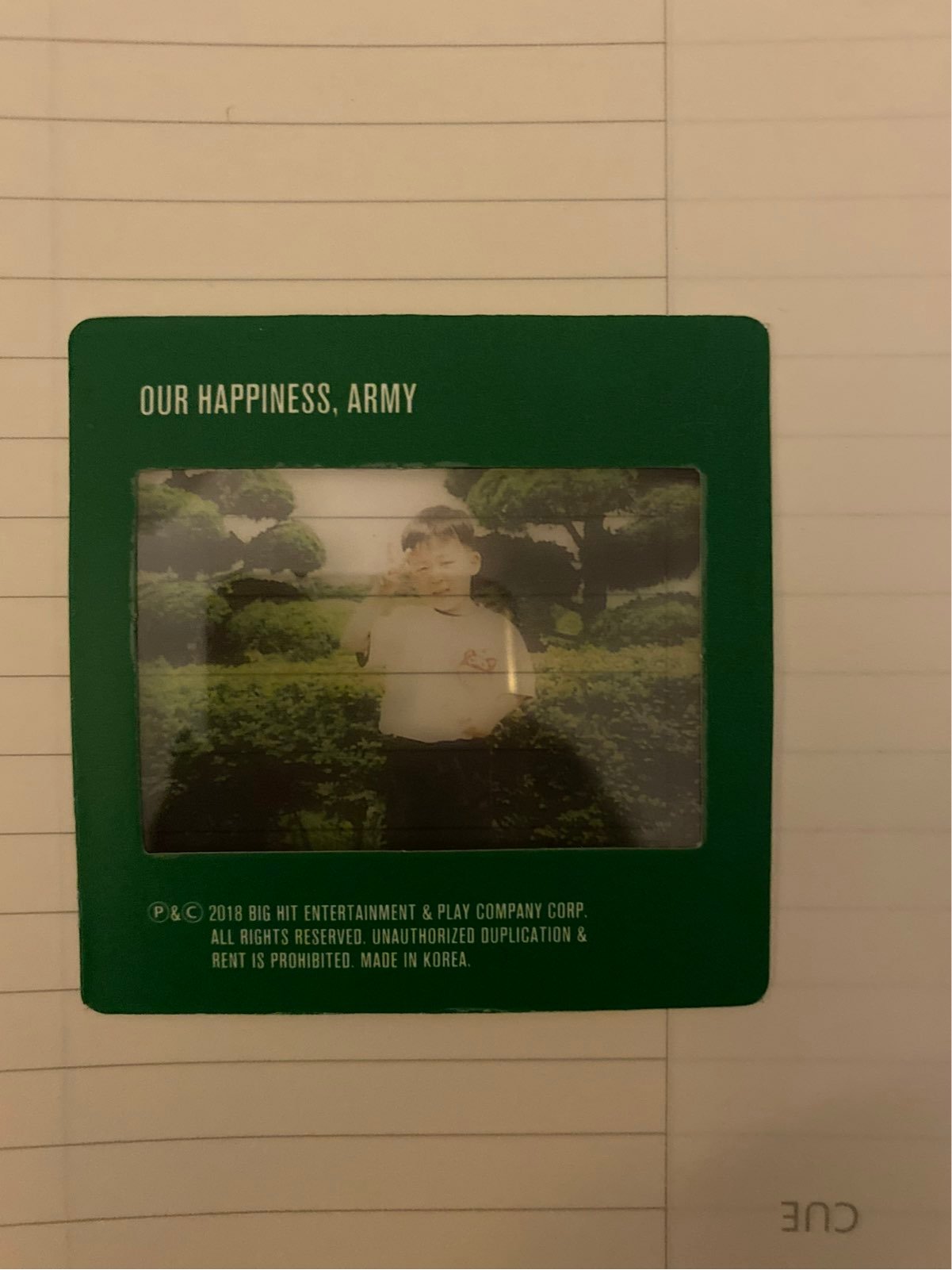 BTS JIMIN SEASONS GREETINGS 2019 BABY PHOTO