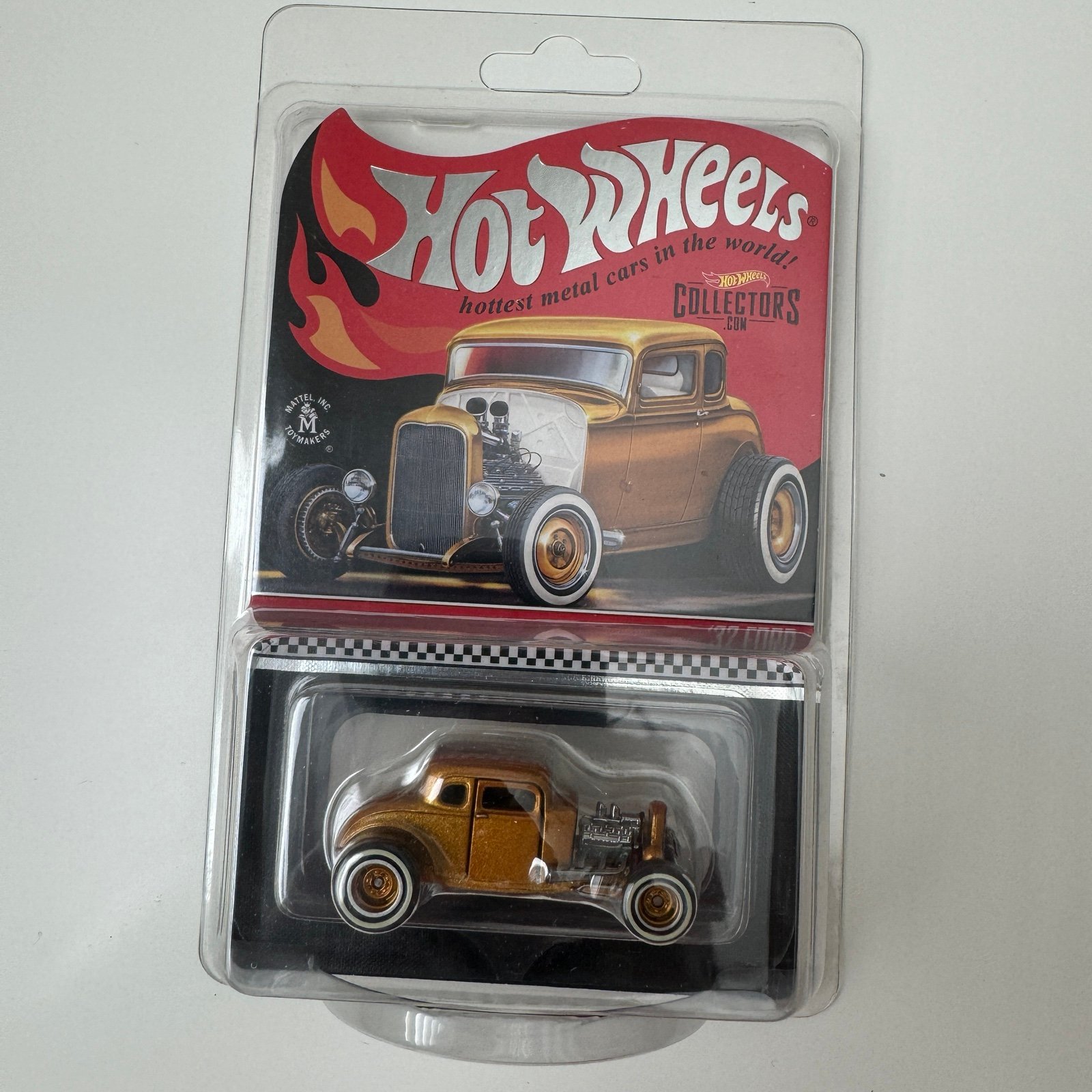 Hot Wheels ‘32 Ford Gold Collectible Toy Car Mattel RLC