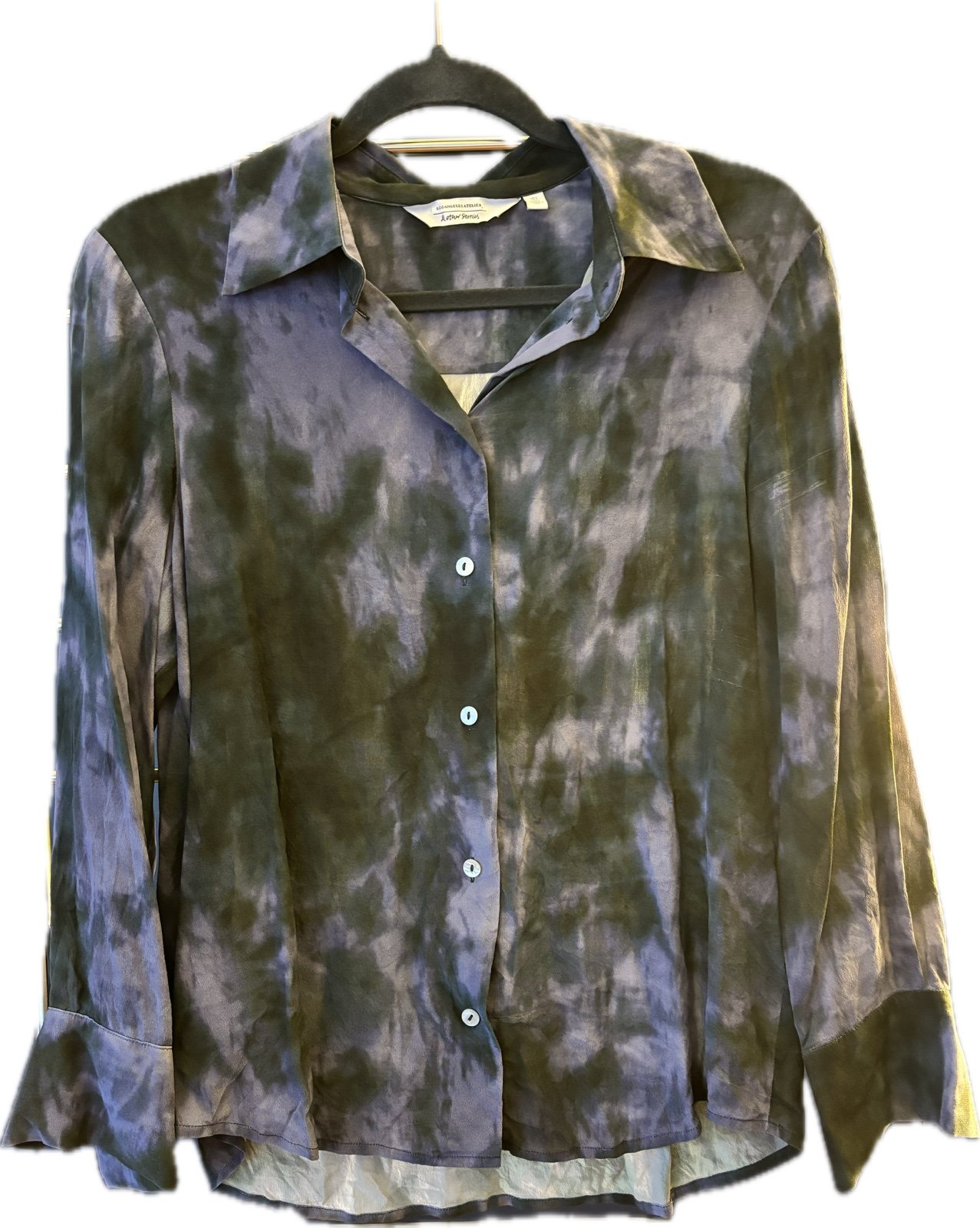 NWOT - & Other Stories - Tie Dye Silk Shirt (4)