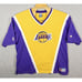Vintage 1990's Champion LA Lakers Shooting Shirt Made In USA Mens XXL