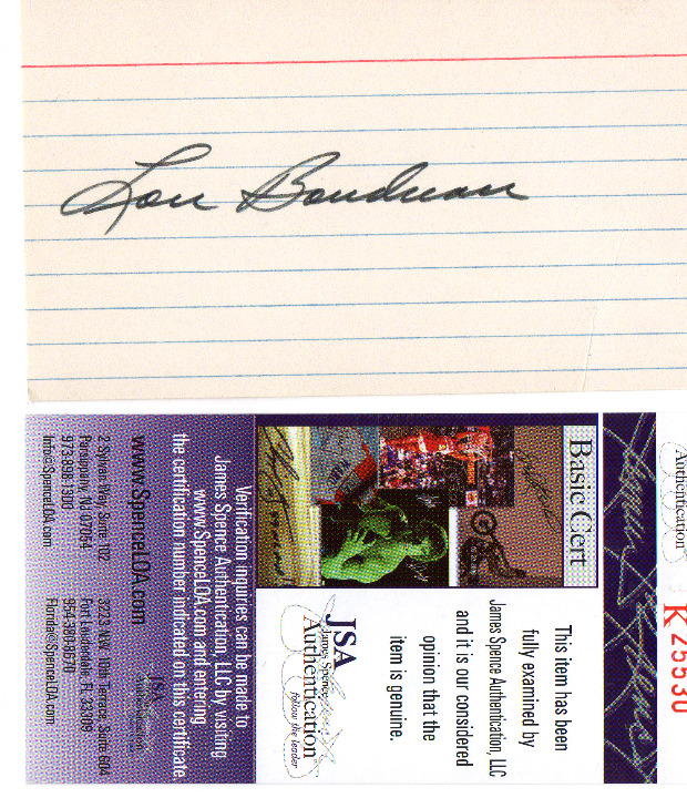 Cleveland Indians Lou Boudreau Autograph