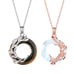 Three lives three lovers necklace sterling silver clavicle chain