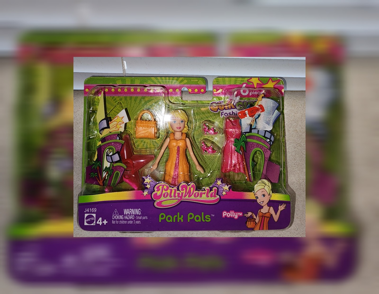 RARE New Polly Pocket Park Pals PollyWorld Style Polly 2006