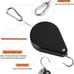 Adjustable Hook for Garden Baskets Pots,Birds Feeder,(3Pcs,Black)
