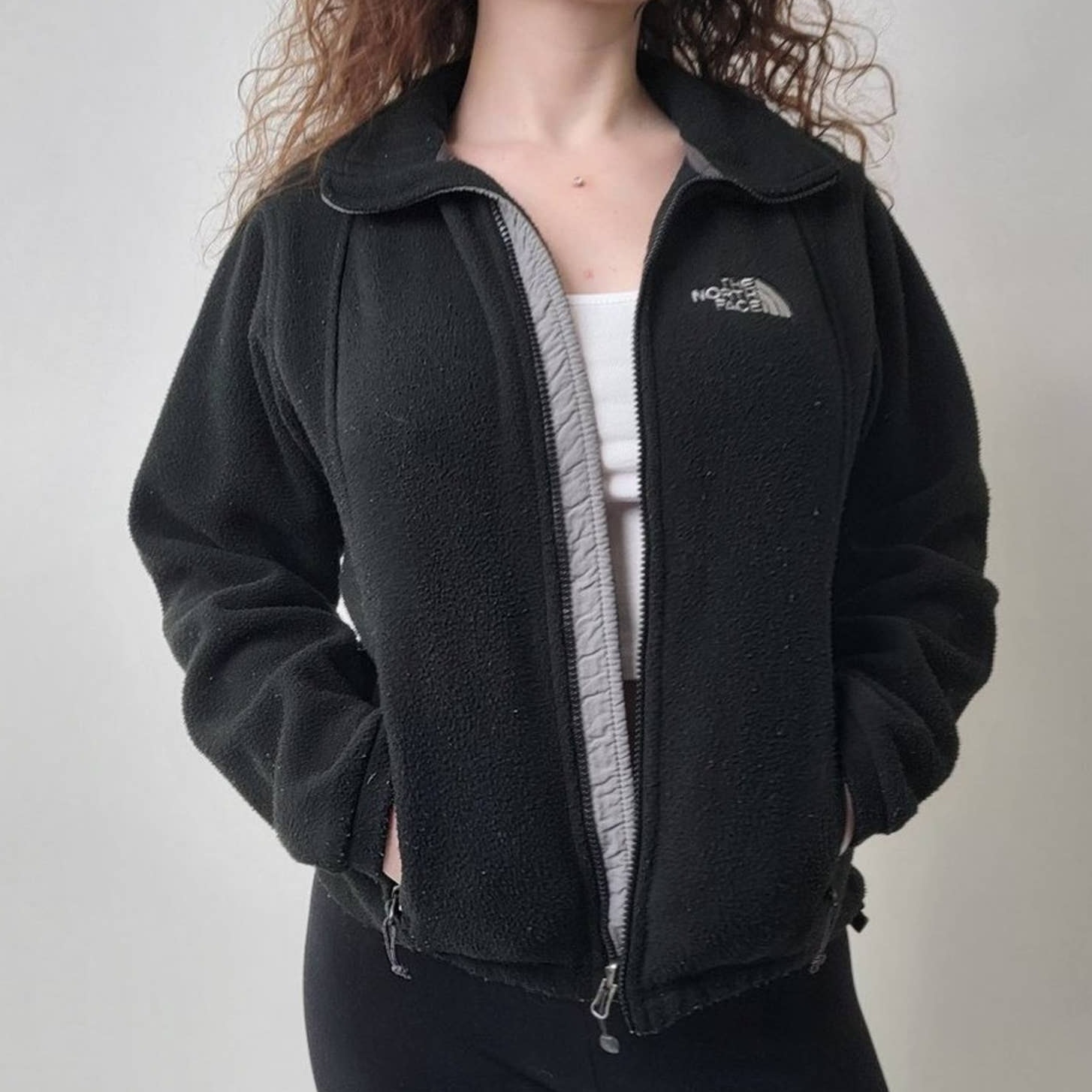 The North Face Tsillan Black Full Zip Fleece Jacket - S