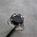 3.54ct REAL BLACK DIAMOND RING,ALL SIZES