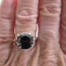 3.54ct REAL BLACK DIAMOND RING,ALL SIZES