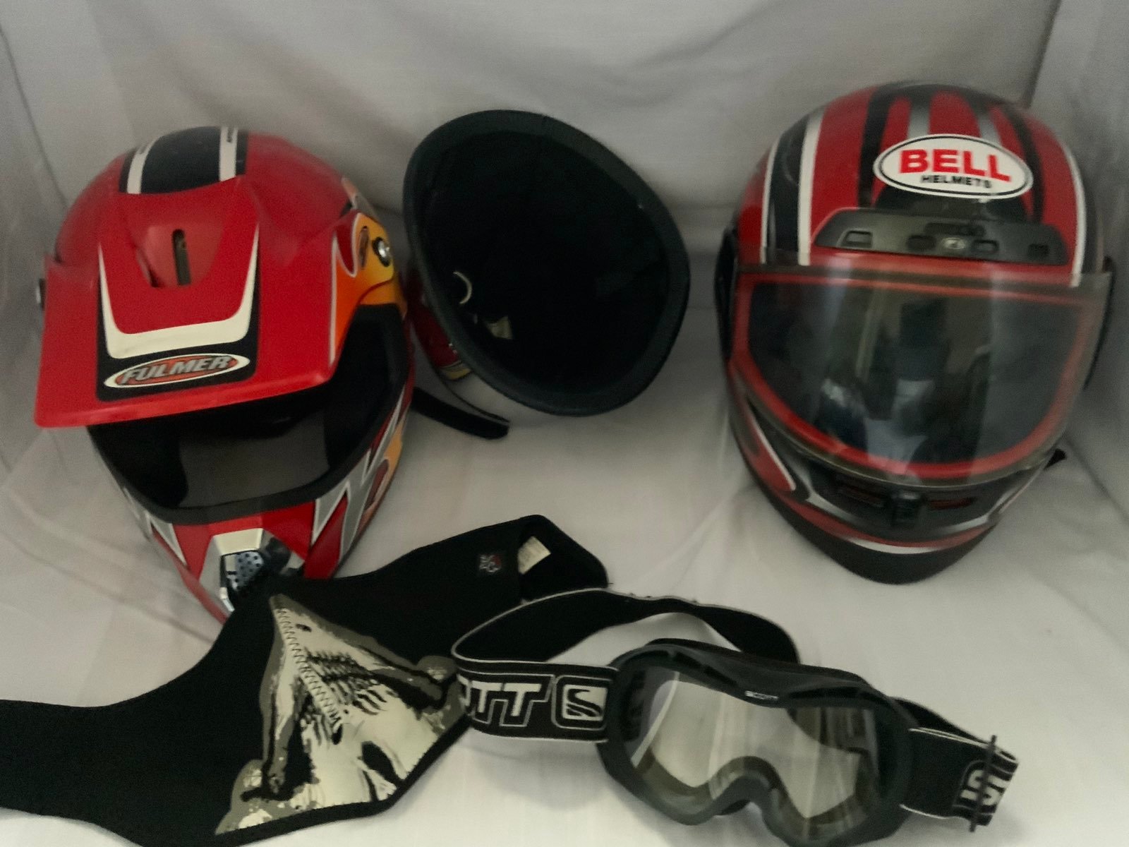 MOTORCYCLE HELMET FULL FACE BUNDLE