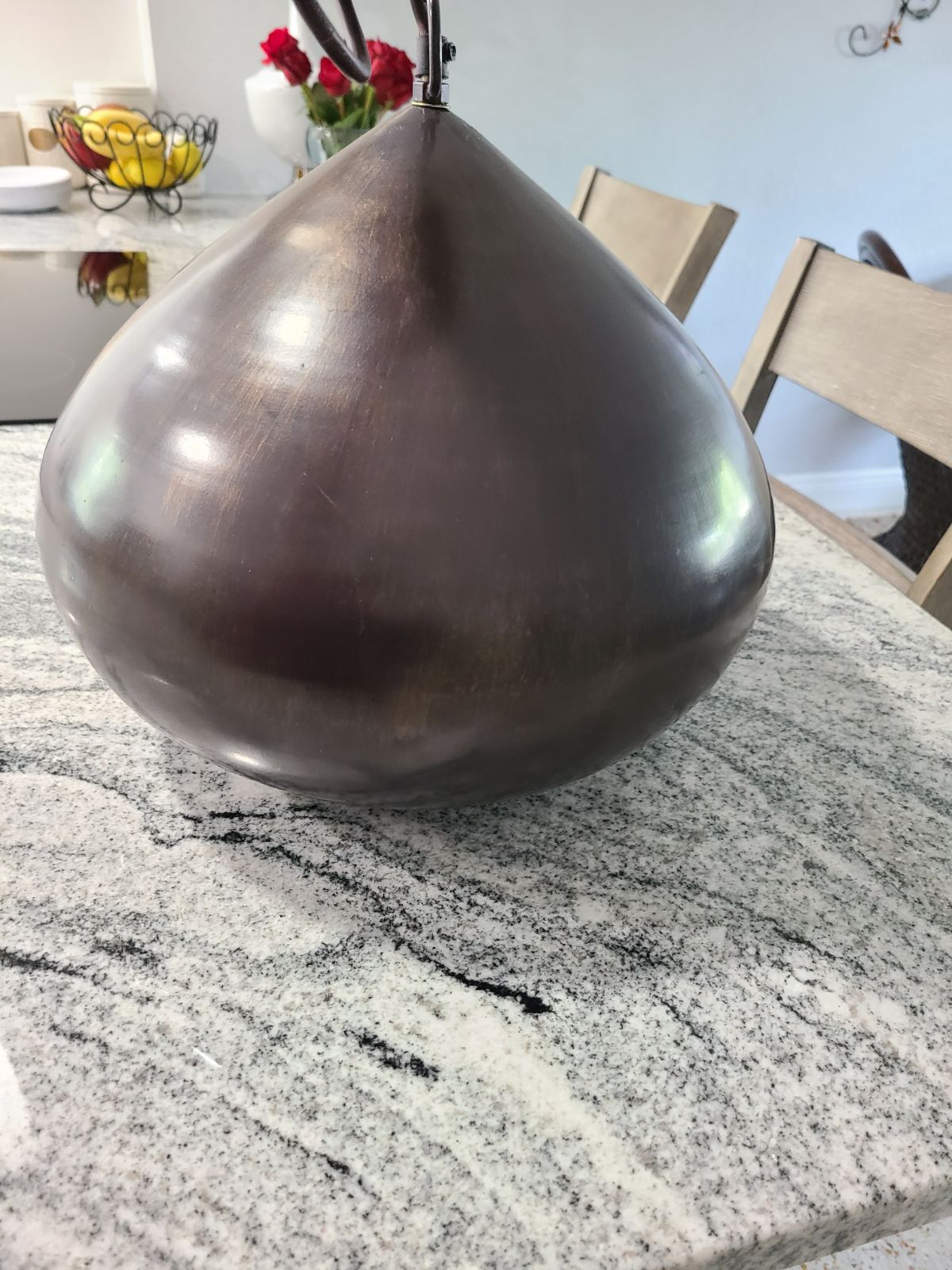 Crate and Barrel Teardrop hanging lights