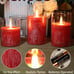 Red Flameless Candles with Remote Control, Battery Operated 4'' 5'' 6'' Candles