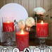 Red Flameless Candles with Remote Control, Battery Operated 4'' 5'' 6'' Candles