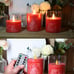 Red Flameless Candles with Remote Control, Battery Operated 4'' 5'' 6'' Candles