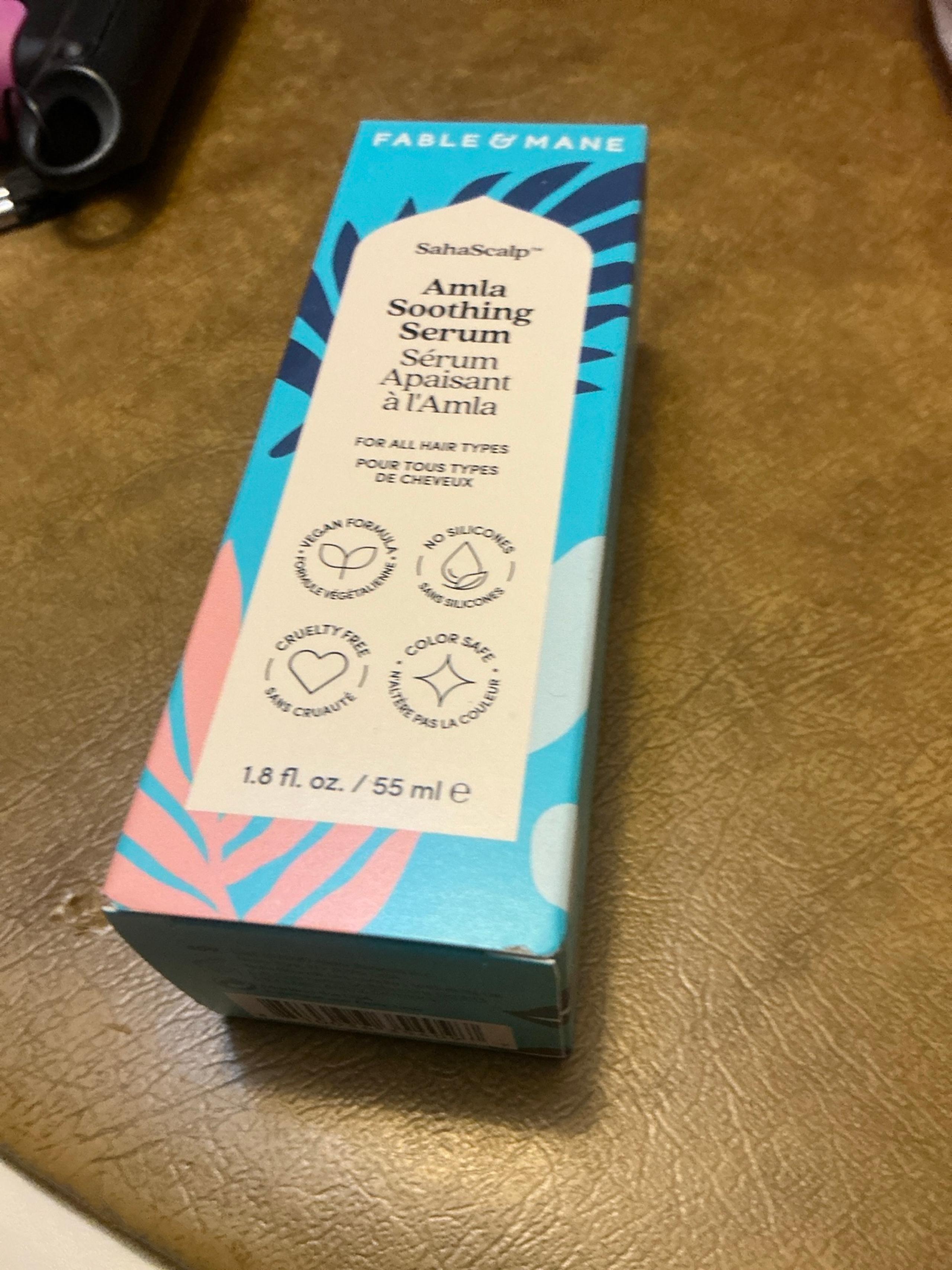 Fable & Mane SahaScalp AMLA Soothing Serum for all hair types 1.8 fl oz New Box